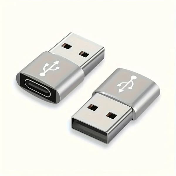 Højkvalitets USB-C til USB Adapter - Metal Rød