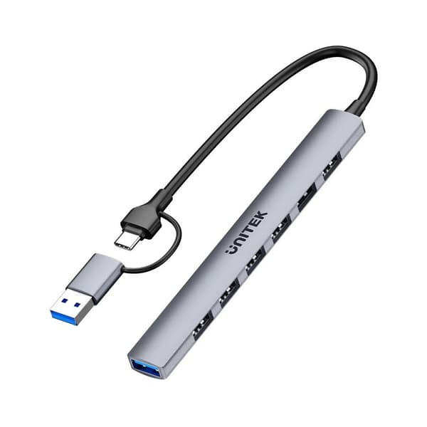 Unitek H1209AGY01 USB-A 5Gbps 7i1 USB-hub