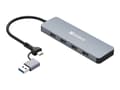 Miniatyrbild 2 av 5: Sandberg - Hubb - USB-C/A - 4 x SuperSpeed USB 3.0 - skrivbordsmodell