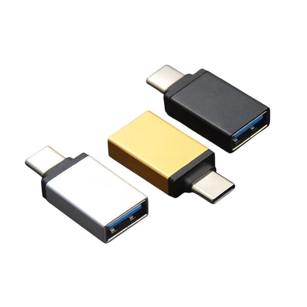 Højkvalitets USB til USB-C Adapter - Metal Pink