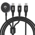 Miniatyrbilde 1 av 2: Dudao 3-i-1 USB-kabel med Apple Klokklader, USB-C og Lightning