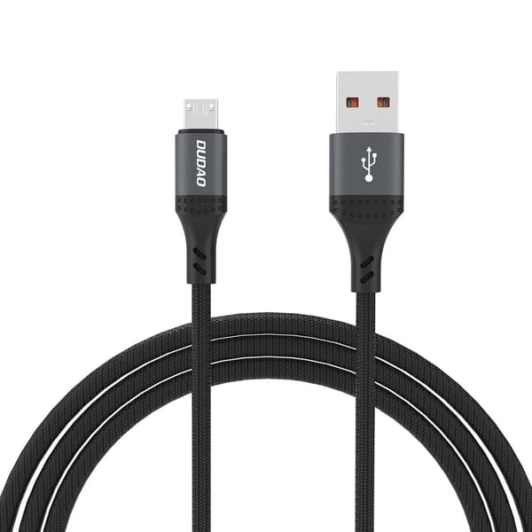 Dudao Flettet MicroUSB-kabel 5A 1,2 m - Svart
