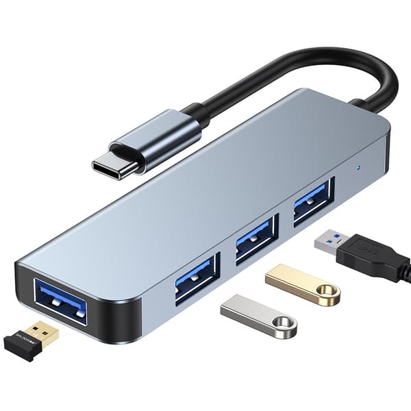 INF USB 3.0-hubsplitter för bärbar dator, Typ-C-multiportadapter