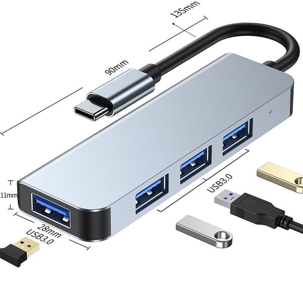 INF Höghastighets 3.0*4-portar Hub Adapter för bärbar dator