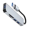 Miniatyrbild 1 av 4: INF USB-C-hubb med SD- och TF-kortläsare - 3.0+2.0x2 portar - Modell 2103U