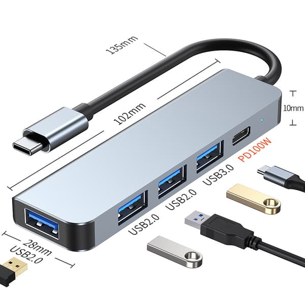 INF Höghastighetsmultiporthubb med 100 W PD - Modell 2301