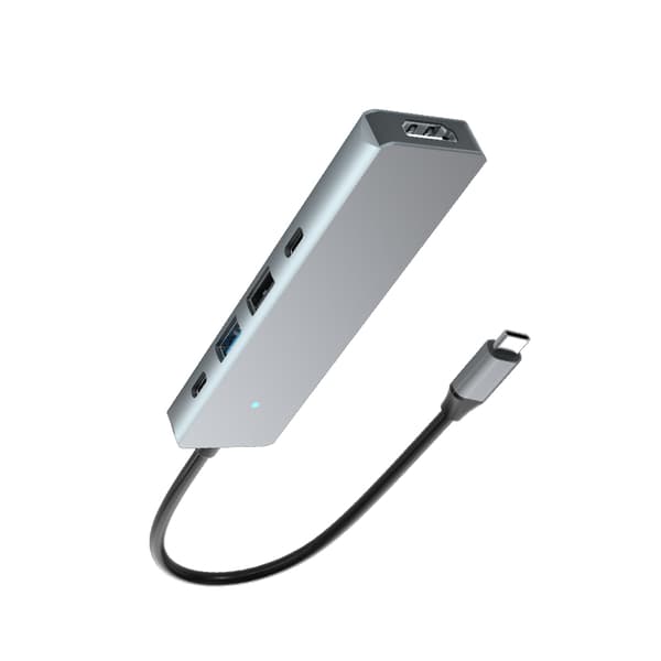 INF 9-i-1 USB-C-hubb med HDMI, PD-laddning och SD/TF-kortläsare