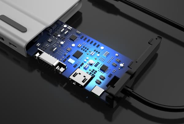INF 14-i-1 USB-C Hub Multiport Adapter med HDMI, VGA, Ethernet, SD/TF Kortlæser