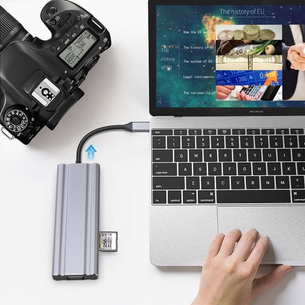INF 11-i-1 USB-C Hub med HDMI, VGA og PD-opladning