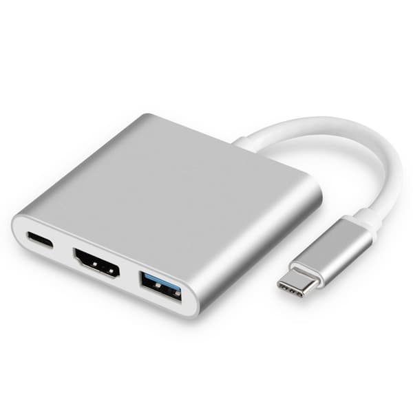 INF 3-i-1 USB-C Hub med HDMI, USB 3.0 og PD-opladning