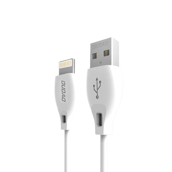 Dudao USB-Kabel USB till Lightning 2,4A 2m - Vit