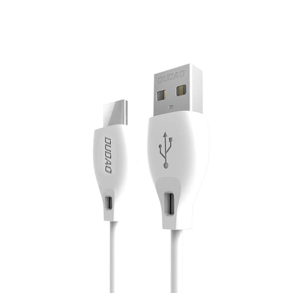 Dudao USB-C-kabel 2.1A 1 - Hvid