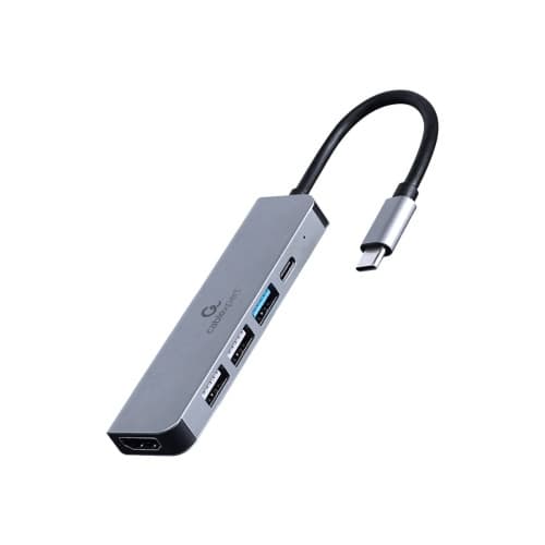 Cablexpert A-CM-COMBO5-03 - dockningsstation - USB-C 3.1 - HDMI - 1GbE