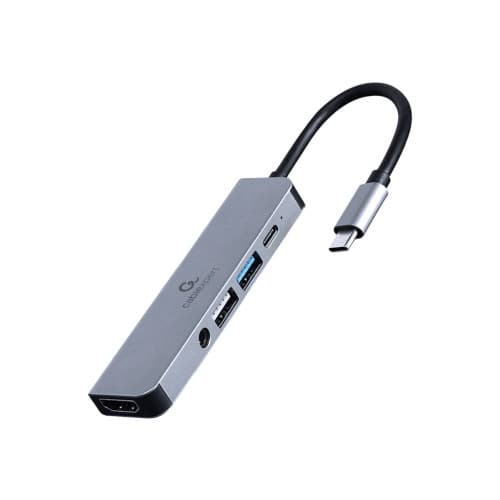 Cablexpert A-CM-COMBO5-02 - dockningsstation - USB-C 3.1 - HDMI - 1GbE