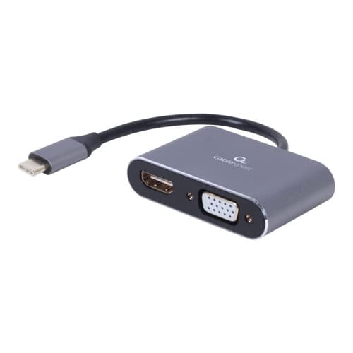 Cablexpert videokort - HDMI / VGA / USB - 15 cm Grå