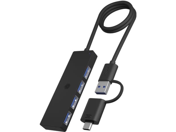 Raidsonic | 4-Port USB 3.2 Gen 2 Hub with Power Delivery | IB-HUB1437-CPD