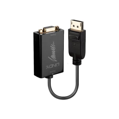 Lindy DisplayPort to VGA Adapter - extern videoadapter - svart