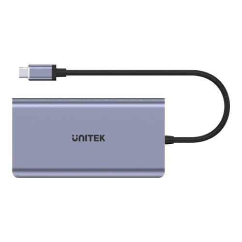Unitek uHUB O8+ - dockningsstation - USB-C - HDMI, VGA - 1GbE