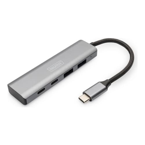 DIGITUS - hubb - USB-C, 4 portar - 4 portar