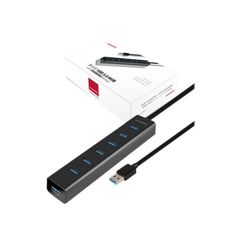 AXAGON HUE-SA7BP - hubb - 7 portar