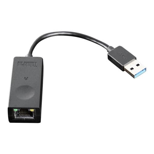 Lenovo ThinkPad USB 3.0 Ethernet adapter - nätverksadapter - USB 3.0 - Gigabit Ethernet Svart