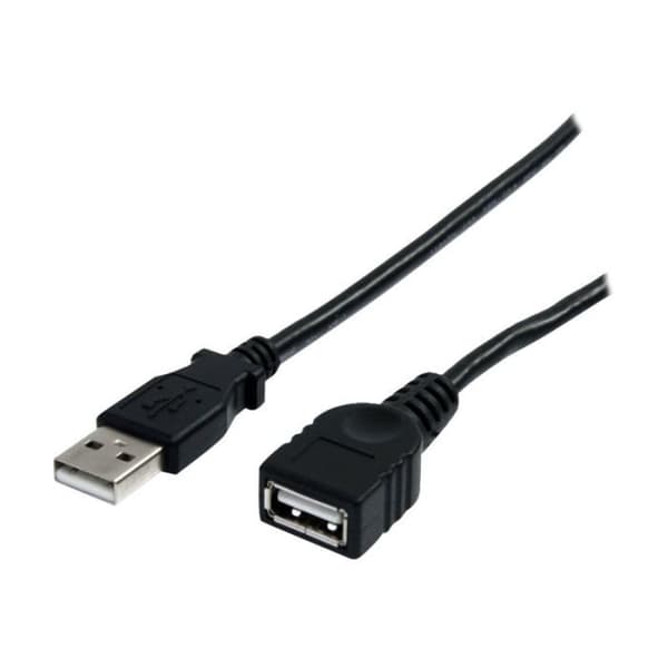 USB 2.0 förlängningskabel - STARTECH.COM - A till A - 3 m - Svart - Hi-Speed USB