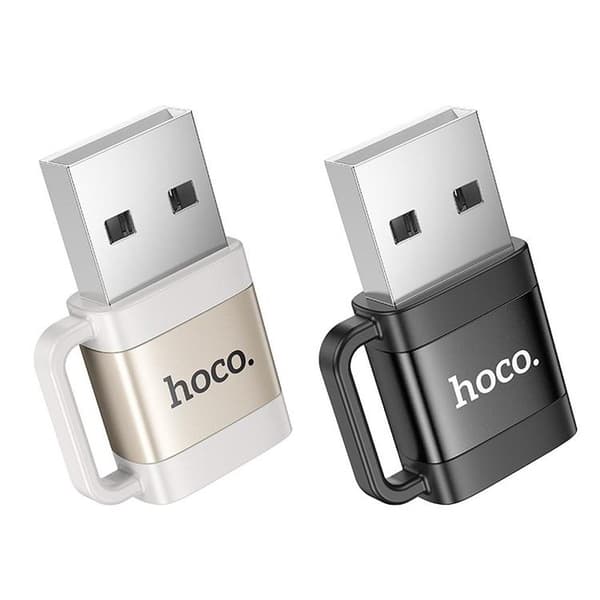 Hoco Adapter OTG USB-A Till USB-C 3A UA31D - Svart