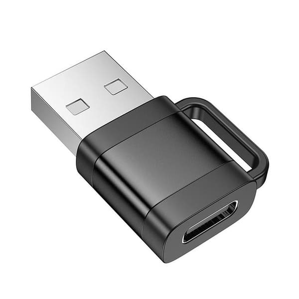 Hoco Adapter OTG USB-A Till USB-C 3A UA31D - Svart
