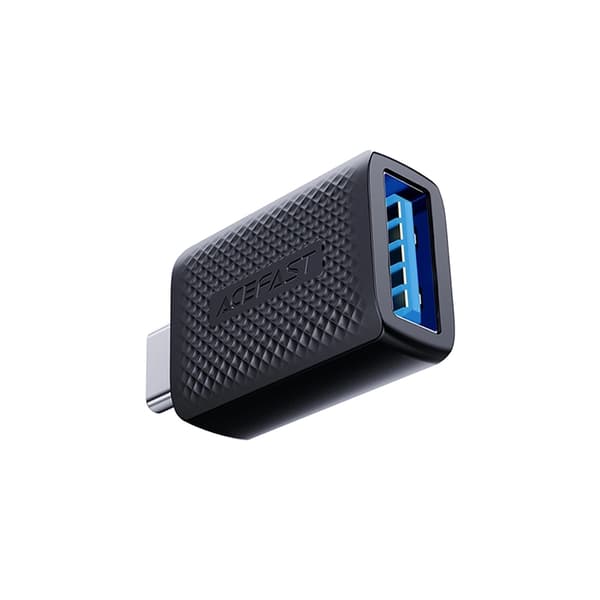 Acefast USB-A till USB-C Adapter 5Gb/s - Svart