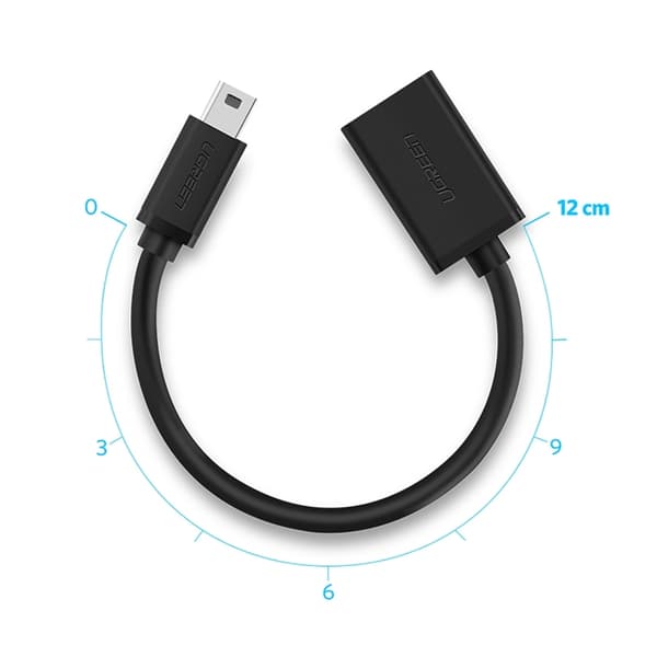 Ugreen Mini USB-B till USB-A OTG Adapter - Svart