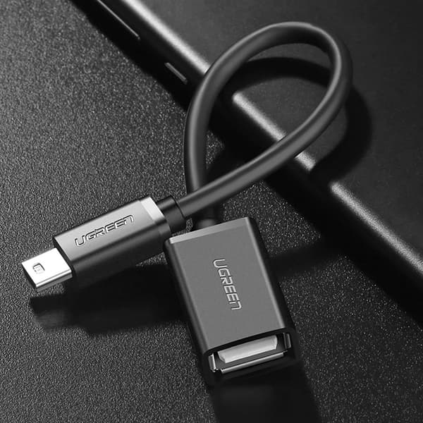 Ugreen Mini USB-B till USB-A OTG Adapter - Svart