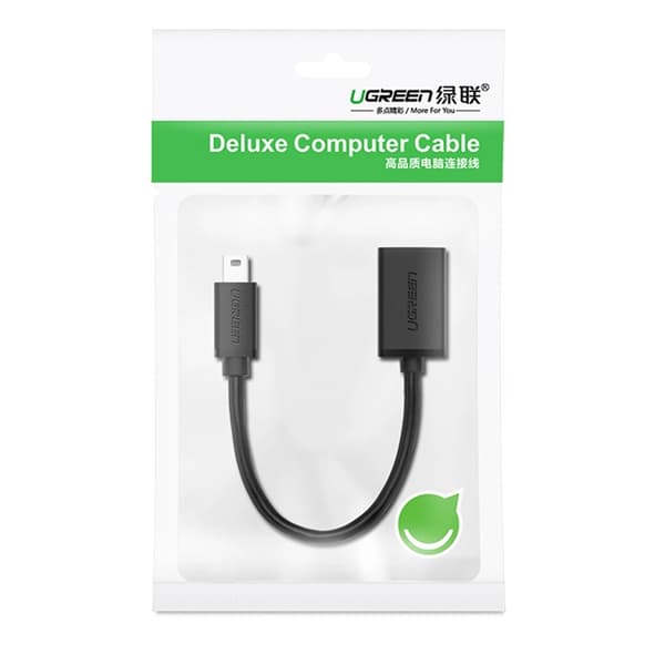 Ugreen Mini USB-B till USB-A OTG Adapter - Svart