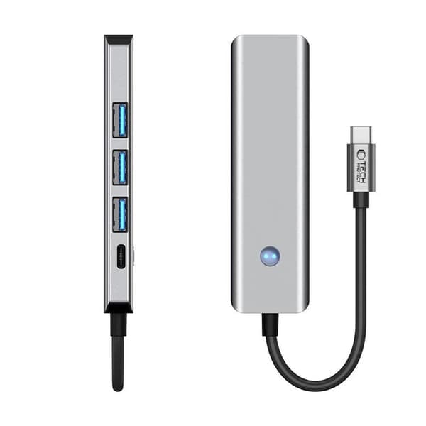 Tech-Protect HB01 5in1 Hub Adapter - Space Grå