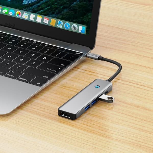 Tech-Protect HB01 5in1 Hub Adapter - Space Grå