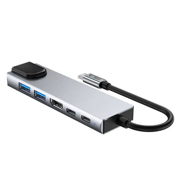 Tech-Protect HB02 6in1 Hub Adapter - Space Grå