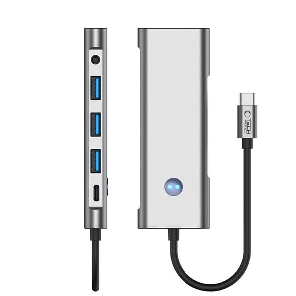 Tech-Protect HB04 9in1 Hub Adapter - Space Grå