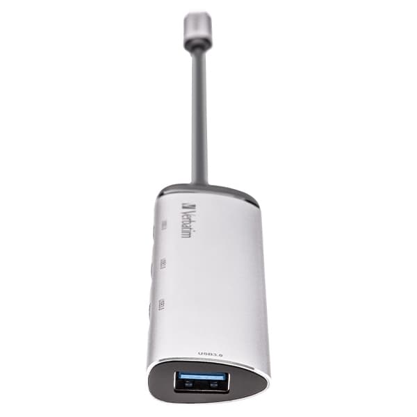 Verbatim USB-C till USB-A 4-Portar Hubb Adapter 49147 - Silver