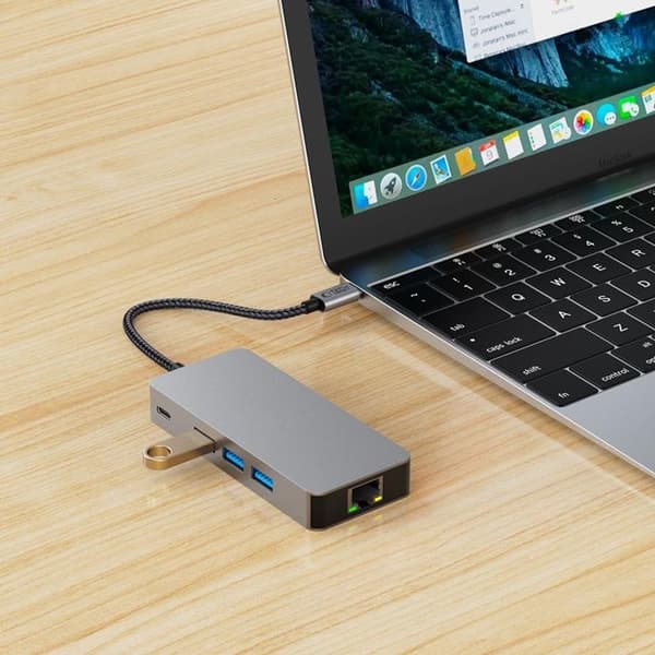 Tech-Protect HB05 9in1 Hub Adapter - Space Grå