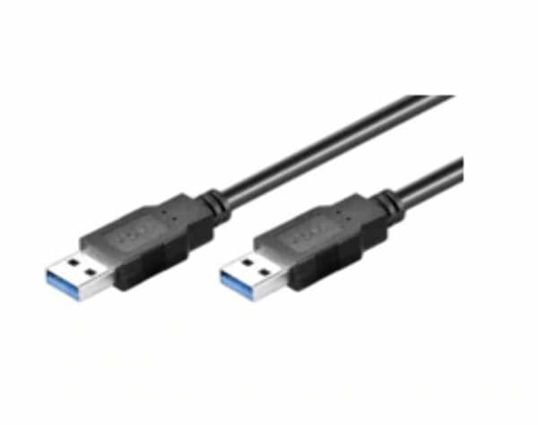 Övriga kringutrustning för usb Microconnect - USB3.0AA5B - USB-kabel - USB Typ A (M) till USB Typ A (M) - USB 3.0 - 5 m - Svart