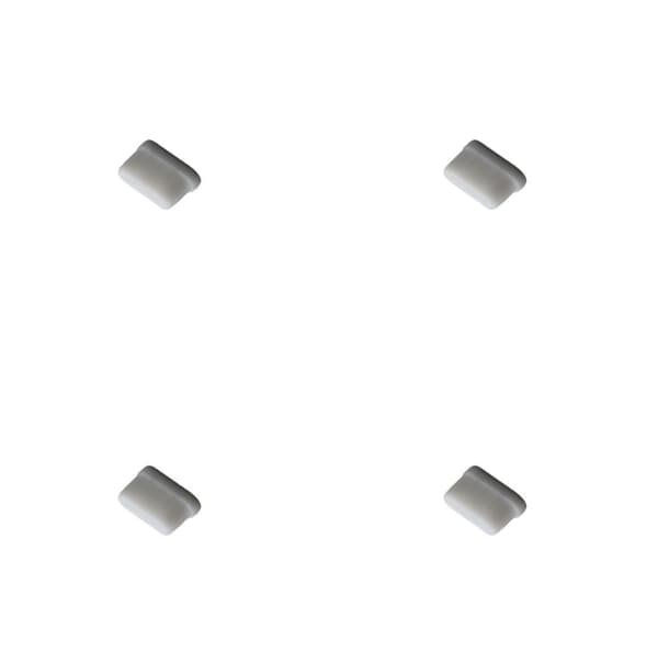 INF Dammskydd för USB-C-portar, 4-pack Vit