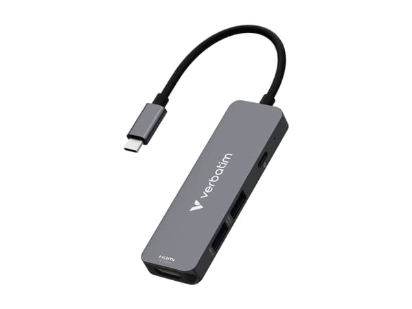 Verbatim 32155, USB 3.2 Gen 1 (3.1 Gen 1) Type-C, HDMI, USB 2.0 Type-A, USB 3.2 Gen 1 (3.1 Gen 1) Type-A, 5000 Mbit/s, 3840 x 2160, 3840 x 2160 pixel