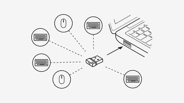 LOGITECH Bolt USB-vastaanotin langattomalle Logi Bolt -hiirelle ja -näppäimistölle
