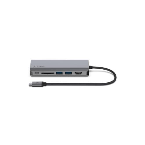 Belkin CONNECT USB-C 6-in-1 Multiport Adapter - dockningsstation - USB-C - HDMI - 1GbE