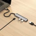 Miniatyrbild 3 av 8: Satechi 4-i-1 HUBB USB-C Slim Multiport Adapter 4K - Rymdgrå