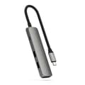 Miniatyrbild 2 av 8: Satechi 4-i-1 HUBB USB-C Slim Multiport Adapter 4K - Rymdgrå