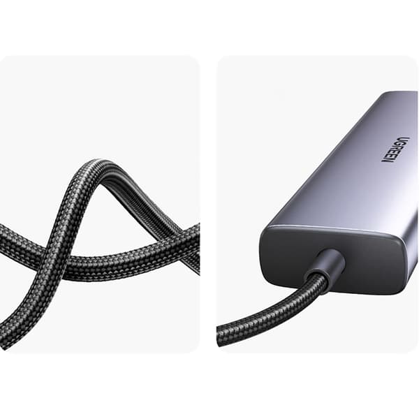 Ugreen HUB 100W USB-C Till HDMI, RJ45, USB-C, SD/TF Kortläsare, USB-A 3.0
