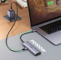 Miniatyrbild 10 av 11: Ugreen HUB 100W USB-C Till HDMI, RJ45, USB-C, SD/TF Kortläsare, USB-A 3.0