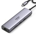 Miniatyrbild 1 av 11: Ugreen HUB 100W USB-C Till HDMI, RJ45, USB-C, SD/TF Kortläsare, USB-A 3.0
