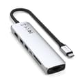 Miniatyrbild 5 av 7: Satechi 7-i-1 HUBB USB-C Slim Multiport Adapter med Ethernet - Silver