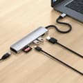 Miniatyrbild 7 av 7: Satechi 7-i-1 HUBB USB-C Slim Multiport Adapter med Ethernet - Silver
